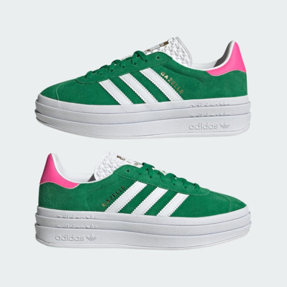 NWT | Adidas Gazelle Bold Green/Pink Size 6 (**could fit 6.5)